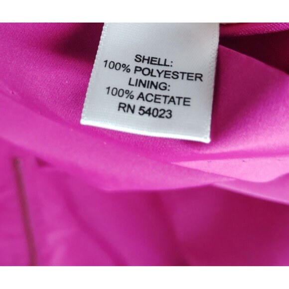 Banana Republic Womens Fuchsia Taffeta Skirt Size 8 - Picture 8 of 9